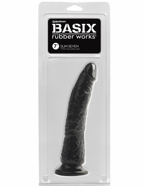Pipedream Basix Rubber Works - 7" Slim Dong — image 5 of 10
