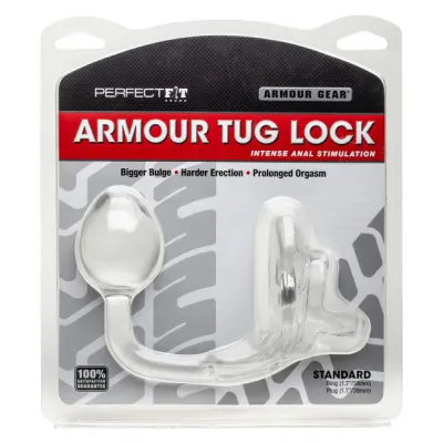 Armour Tug Lock Cock Ring Clear