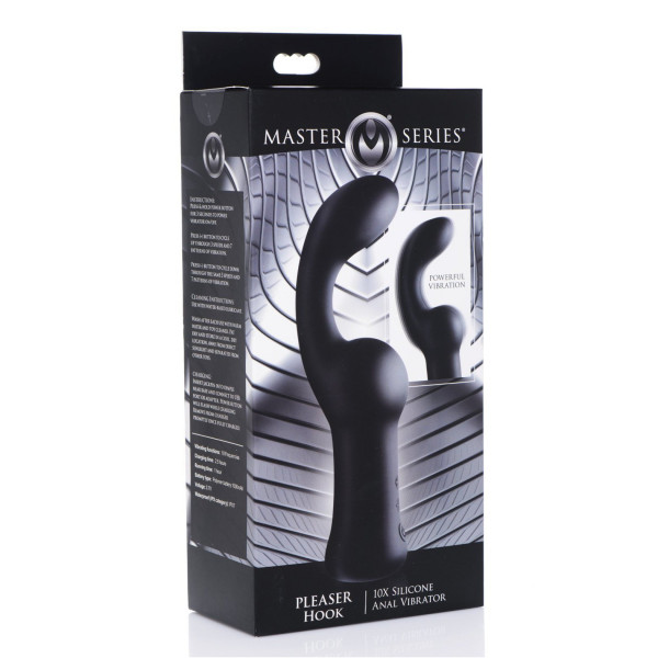 Master Series Pleaser Hook 10x Silicone Anal Vibrator