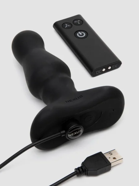 Nexus Bolster Remote Control Rechargeable Butt Plug with Inflatable Tip