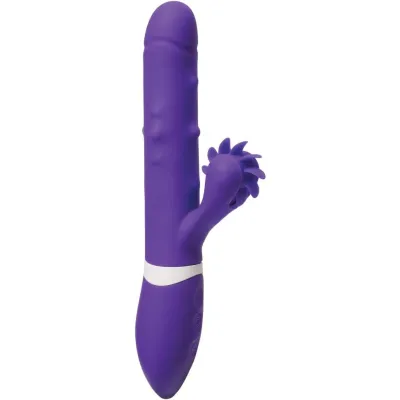 Doc Johnson Ivibe Select Iroll Silicone Rabbit style Vibrator Pleasure Beads Purple
