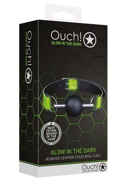 Ouch! Glow in the Dark Solid Ball Gag