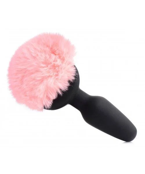Pink Bunny Tail Vibrating Anal Plug — image 4 of 9