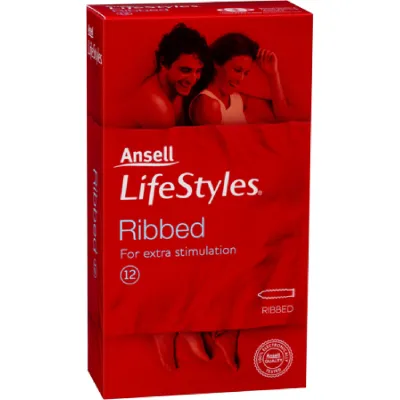 LifeStyles Ribbed 12