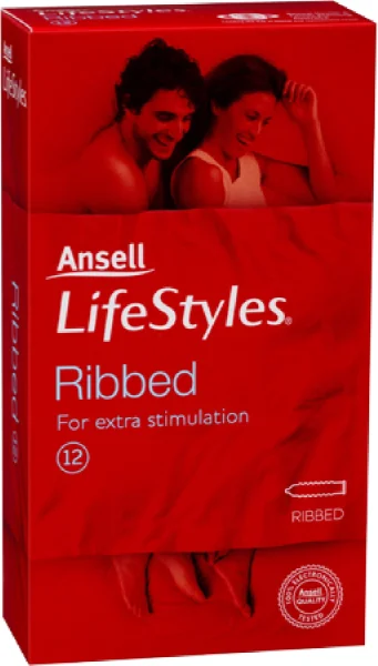 LifeStyles Ribbed 12