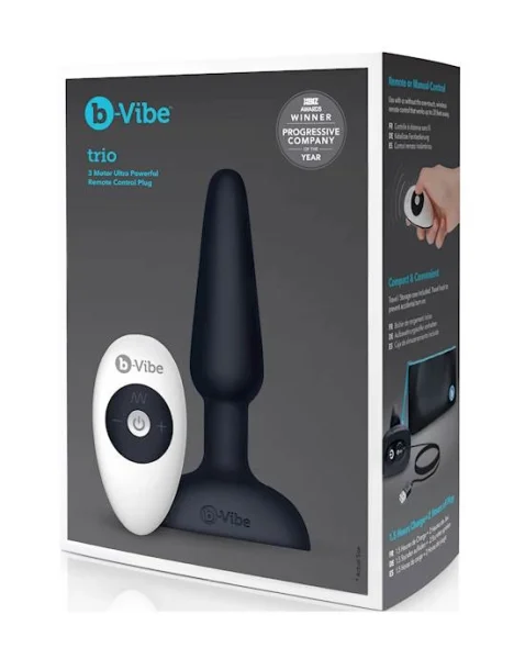 B-vibe Trio Plug - Black