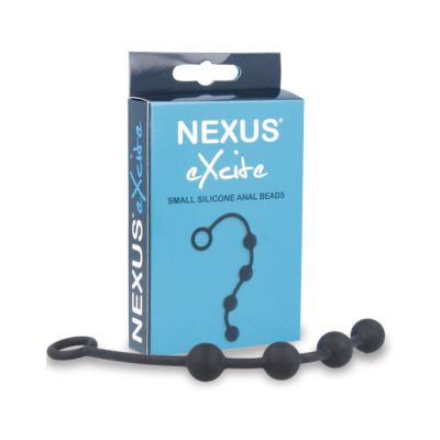 Nexus Excite Silicone Anal Beads Black