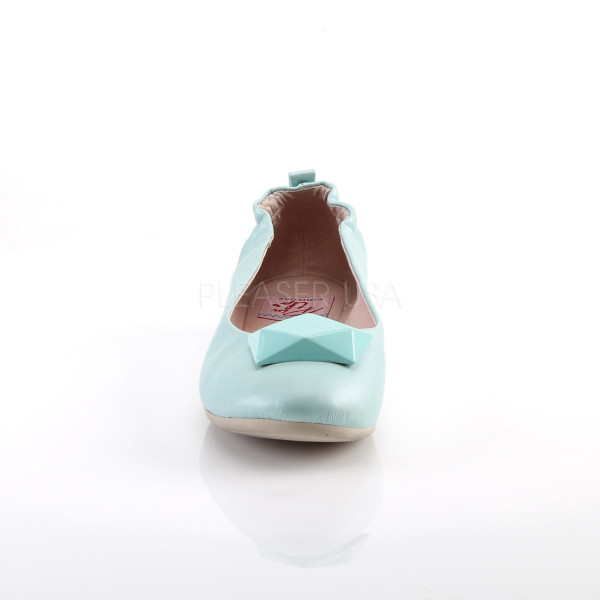 Round Toe Foldable Flats W/ Geometric Adornment — image 10 of 12