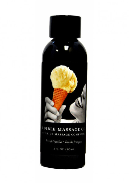 Vanilla Edible Massage Oil - 2oz / 60ml - Sensual Massage With Essential Oils