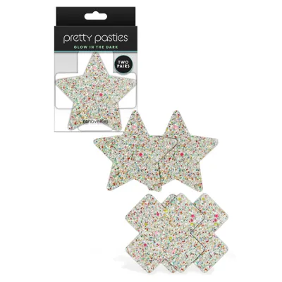 nsnovelties Pretty Pasties Star Cross Nipple Pasties 2 Pair