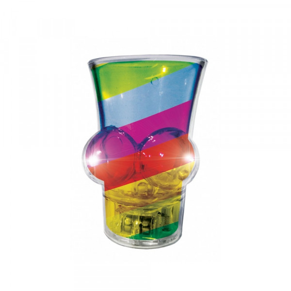 Light Up Rainbow Boobie Shot Glass