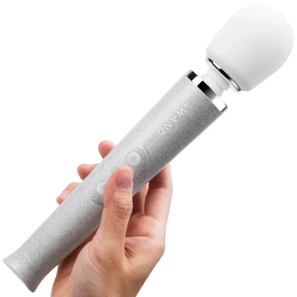 Le Wand 'All that Glimmers' Small Wand Vibrator - White