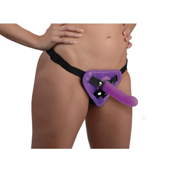 Strap U Corset Harness Purple