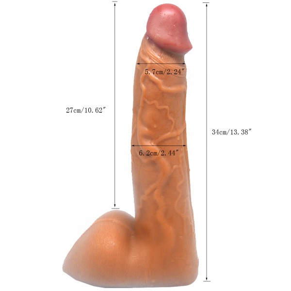 13'' Giant Thick Cock + Balls
