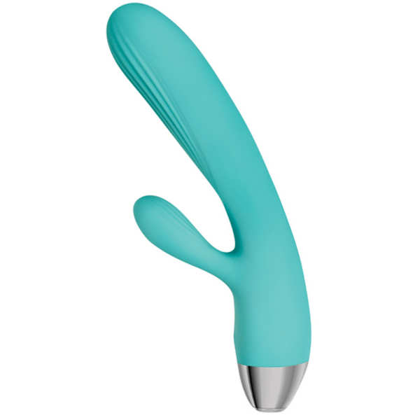 Adam & Eve Eve's Rechargeable Pulsating Dual Massager - Teal