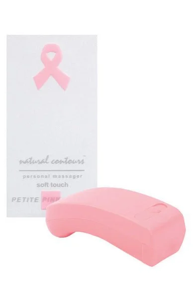 Natural Contours Petite Pink Ribbon Massager 4 Inch Pink