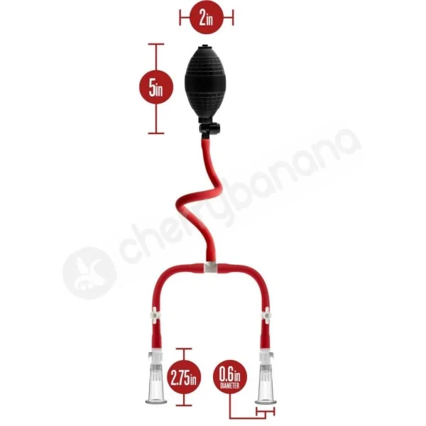 Temptasia nipple squeeze pump system