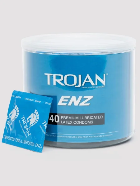 Trojan ENZ Premium Lubricated Condoms (40 Count)