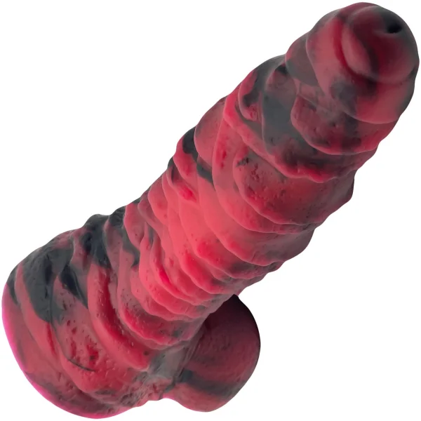 Topped Toys MORDAX 75 8.5" Giant Silicone Dildo With Vac-U-Lock - Forge Red — image 5 of 8
