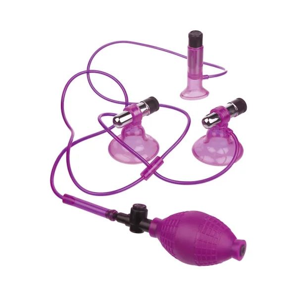 Fetish Fantasy Vibrating Triple Suckers Purple — image 5 of 8