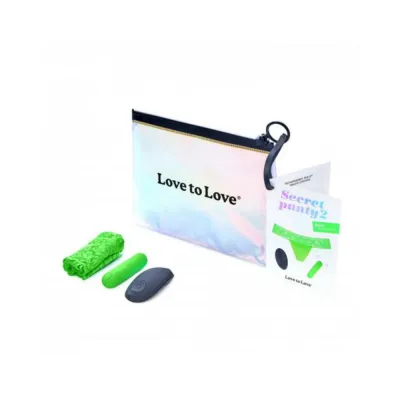 Love To Love Secret Panty 2 Neon Green gift Bag Packaging