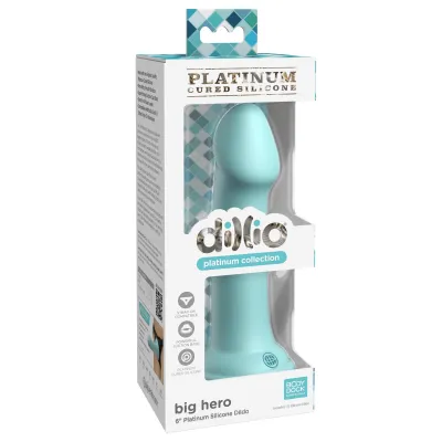 Dillio Platinum Big Hero 6 Inch Dildo Teal