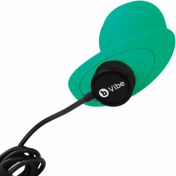 B-vibe Twist Texture Plug Green