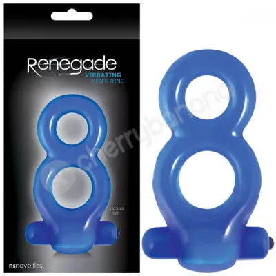 Renegade Blue Vibrating Men s Cock Ring