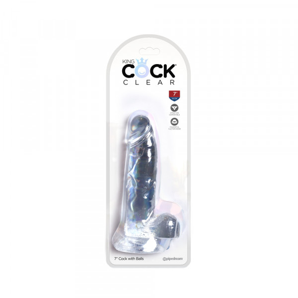 King Cock Clear 7in Cock With Balls