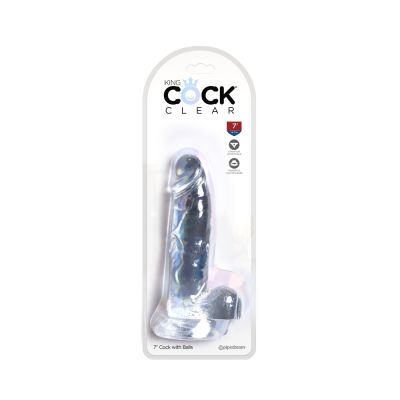 King Cock Clear 7in Cock With Balls