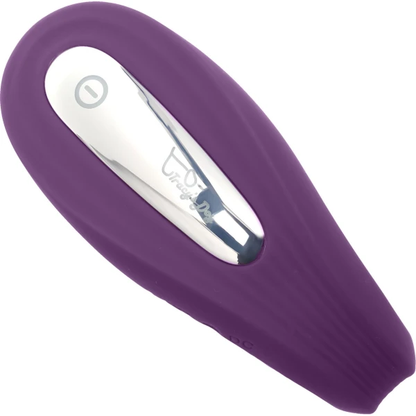 Tracy’s Dog Nina Dual Stim Vibrator With Clitoral Tapper, Flexible Internal Stimulator & Remote - Purple