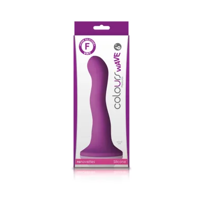 Colours Wave 6in Dildo Purple