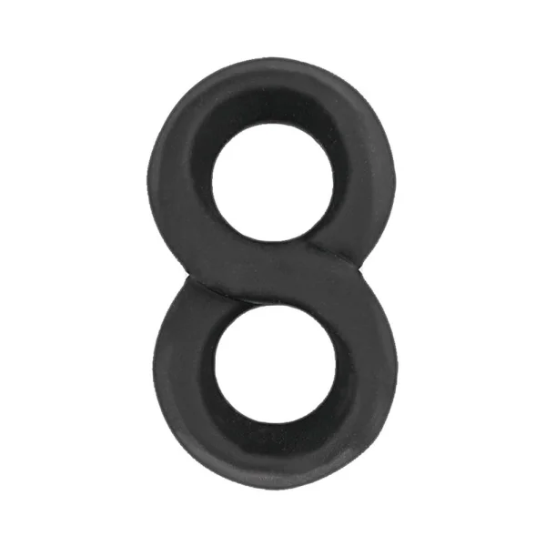 My Cockring Figure Eight Cock & Scrotum Ring Black