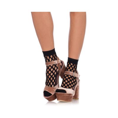 Oval Net Anklets O s Black