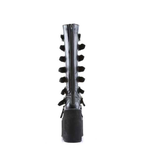 SWING-815 - 5 1/2" P/F Goth Punk GoGo Cyber Knee BT W/ Metal Plates — image 4 of 4