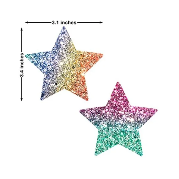 Neva Nude Pasty Starry Nights Glitter Multicolor