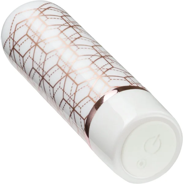 Blush Novelties The Collection Glitzy Geo Bullet Vibrator, Rose Gold