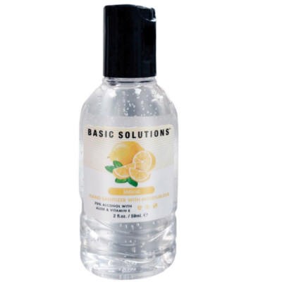 Topco Basic Solutions Hand Sanitizer Gel Lemon 2oz