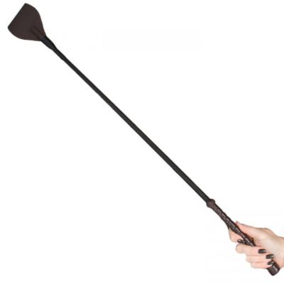 Bondara Luxe Dressage Dreams Leather Riding Crop 27 5 Inch