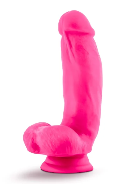 Neo Elite - 7" Silicone Dual Density Dildo with Balls