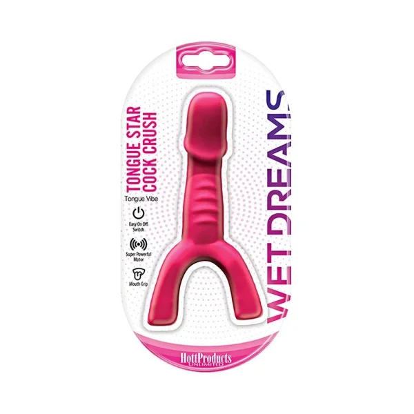 Wet Dreams Tongue Star Cock Crush Vibe With Penis  Pink — image 5 of 5