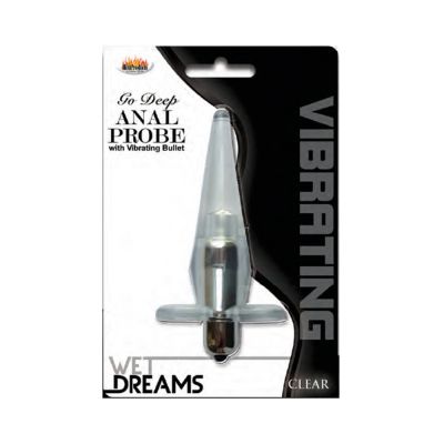 Go Deep Vibrating Anal Probe Clear
