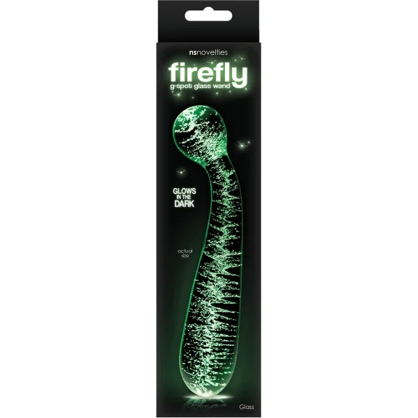 NS Firefly G-Spot Glass Wand Glow In the Dark