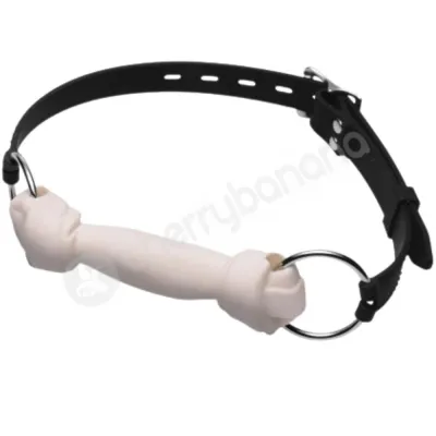 Strict Puppy Play Set Plug Gag Black Collar Leash