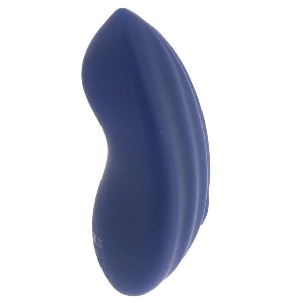 Cashmere Velvet Curve Rechargeable Waterproof Silicone Vibrator By CalExotics - Blue