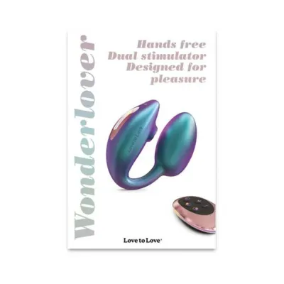 G Spot Vibrators Love To Love Wonderlover W remote Iridescent Turquoise