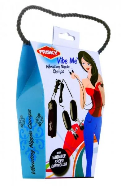 Frisky Vibe Me Vibrating Nipple Clamps Black — image 4 of 4