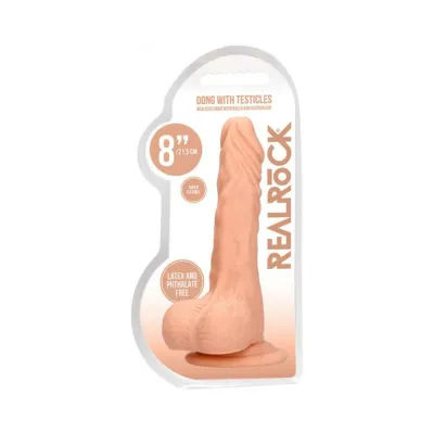 Real Rock Realistic Dildo With Balls 8 20 Cm Vanilla