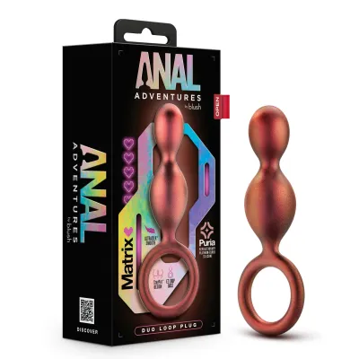 Anal Adventures Matrix Duo Loop Plug Copper