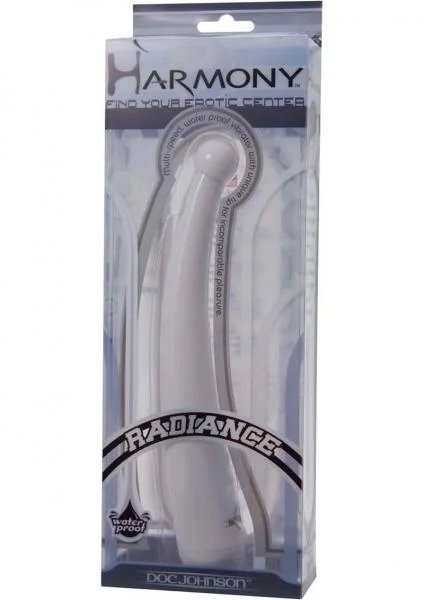Harmony Radiance Yang Vibrator Waterproof 8 Inch White